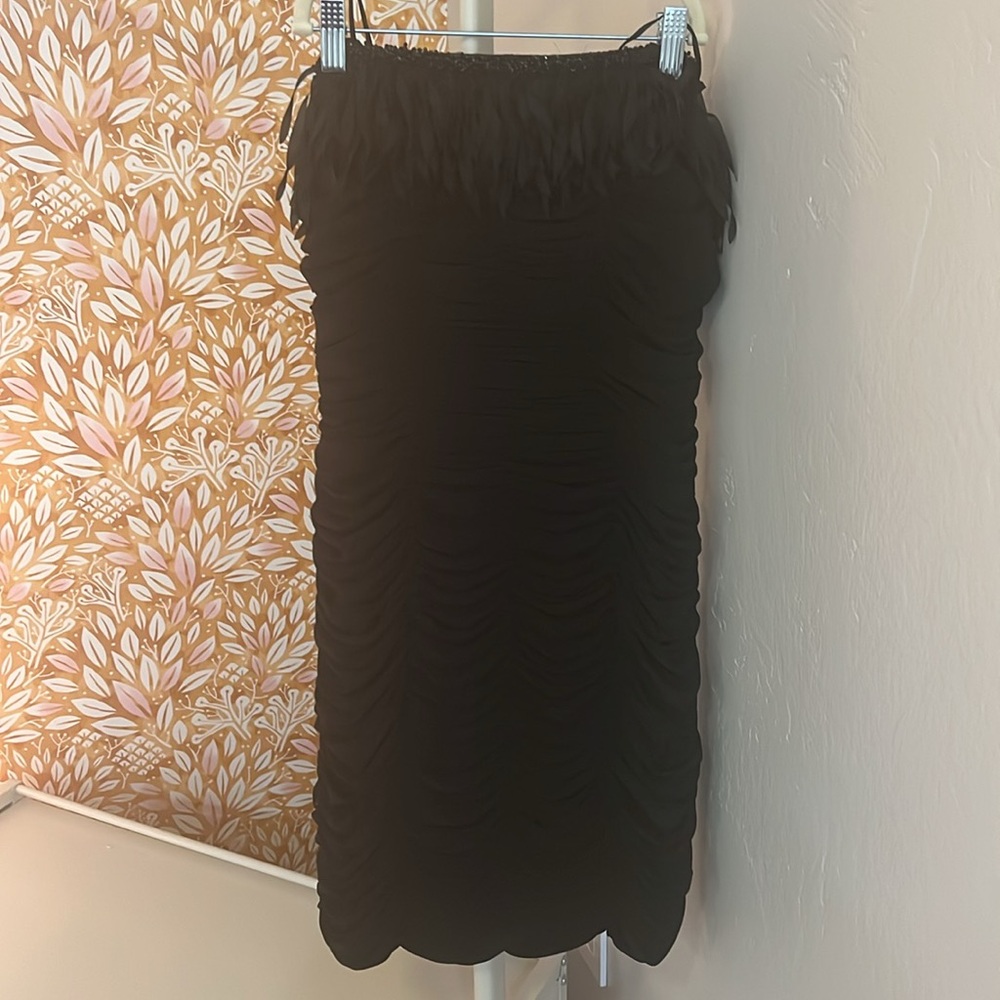 Js Collection Rouched Mini With Fabric Feather De… - image 5